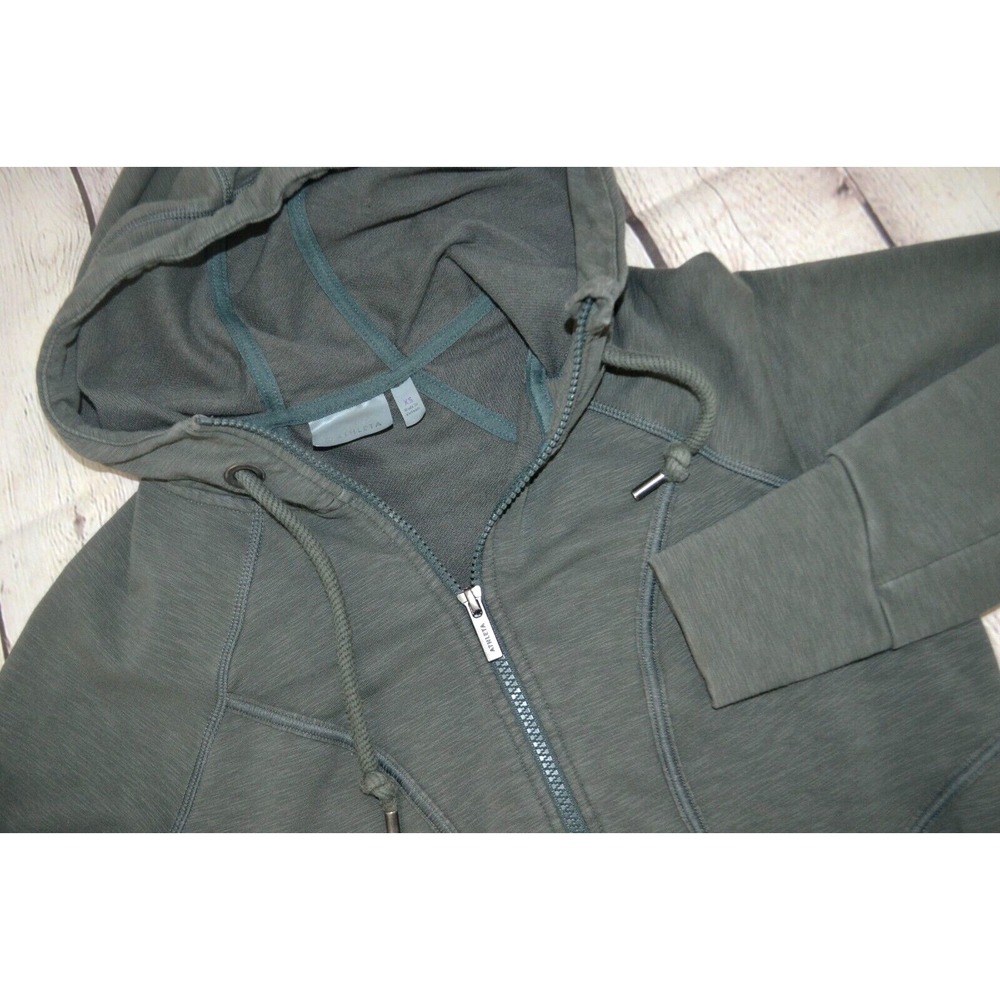 ATHLETA Women's‎ Full Zip Slub Strength II Hoodie SIZE XS Jasper Green